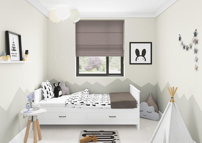 Knightsbridge, Smoke - Twist&Fit Roman Blind - Image 5